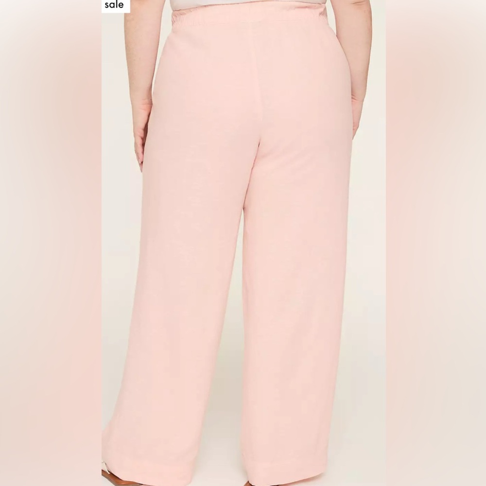 Lane Bryant Peach Wide Leg Pants - Picture 2 of 4